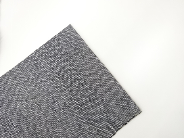  手織り紬薔薇模様織出し名古屋帯